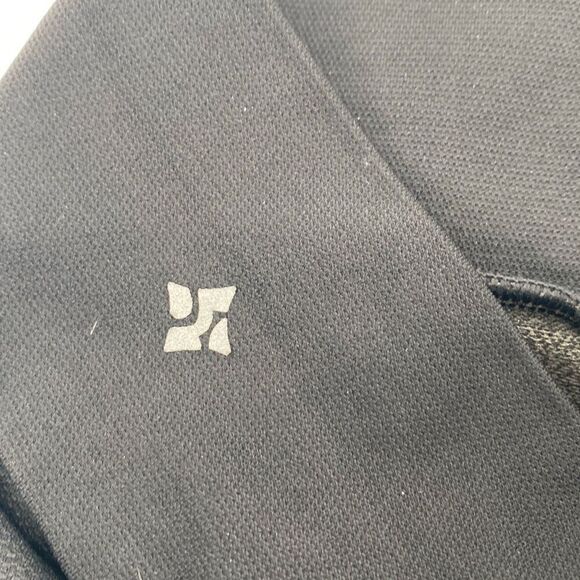 Nux Shapewear Perforated Capri Stretch Compression Tights Legging Mid-Rise Black - Picture 7 of 8